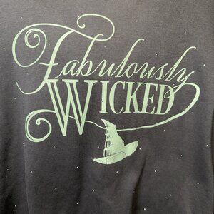 Wicked The Movie Mad Engine Universal Bedazzled Hoodie Size Medium Fabulously